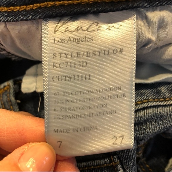 KANCAN Dark Wash Lyla High‎ Rise Super Skinny Jeans - Picture 7 of 8